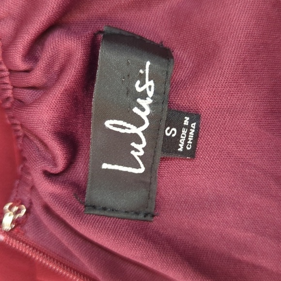 NEW Lulus Halter Open Back Maxi Dress Red S wedding formal bridesmaid evening - Picture 6 of 7